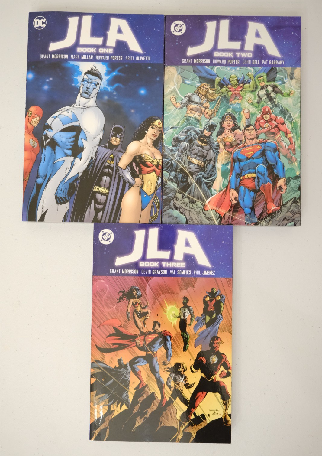 JLA by Grant Morrison Books 1-3 (Book One, Book Two, Book Three)