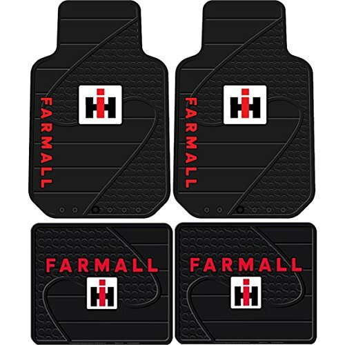 International Harvester Ih Farmall Front and Rear Rubber Floor Mats Logo International Harvester Ih Farmall Front and Rear Rubber Floor Mats Logo