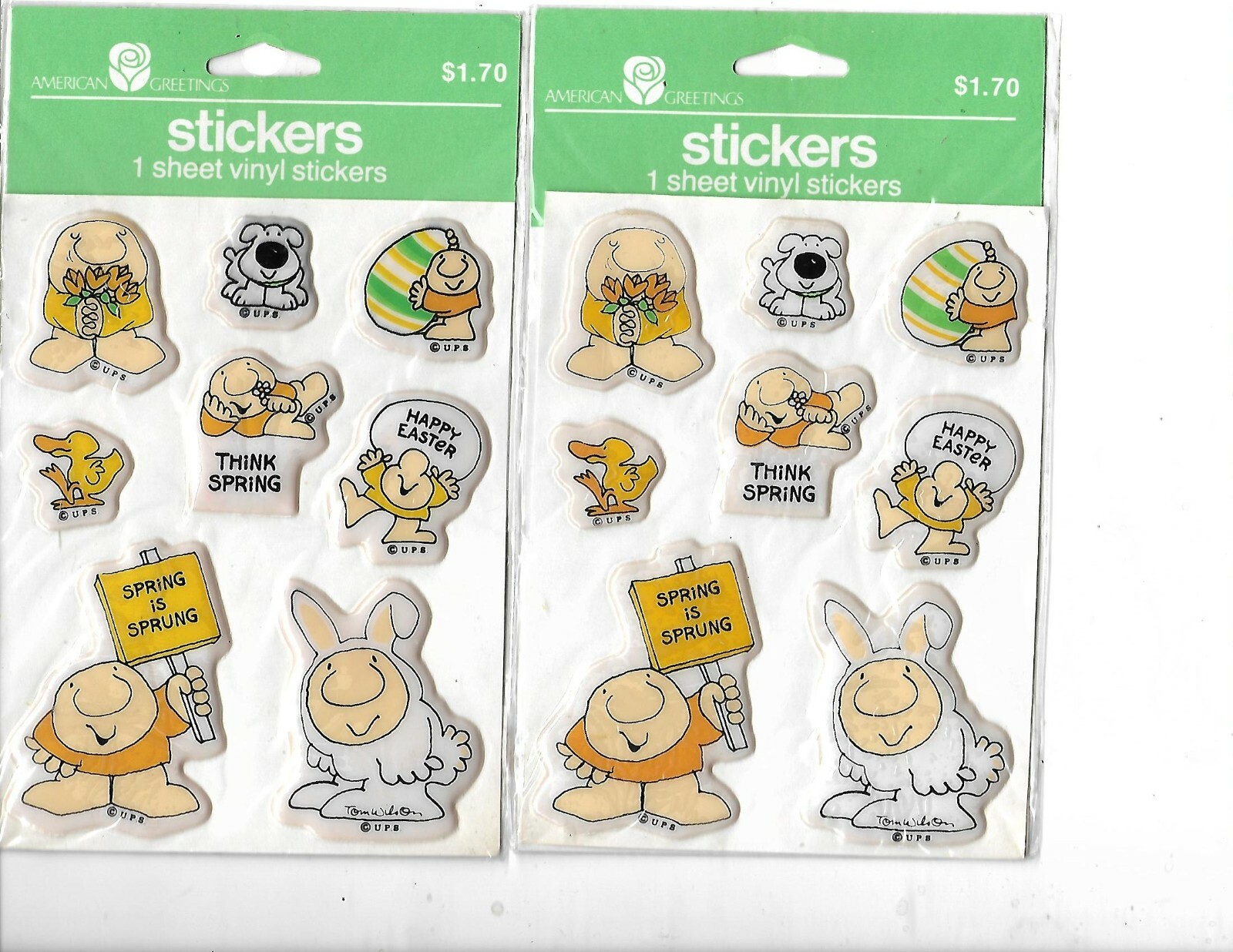 ZIGGY STICKERS BY AMERICAN GREETINGS