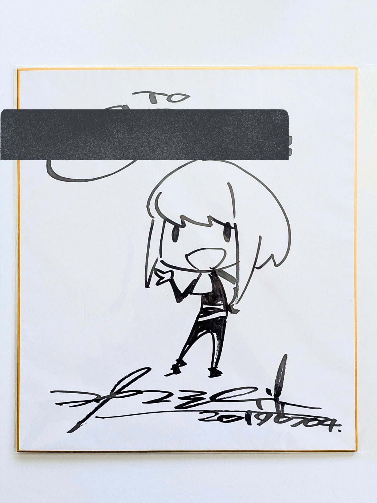 SKETCH SIGNED Shigeto Koyama Shikishi Studio TRIGGER Promare Lio Anime Expo