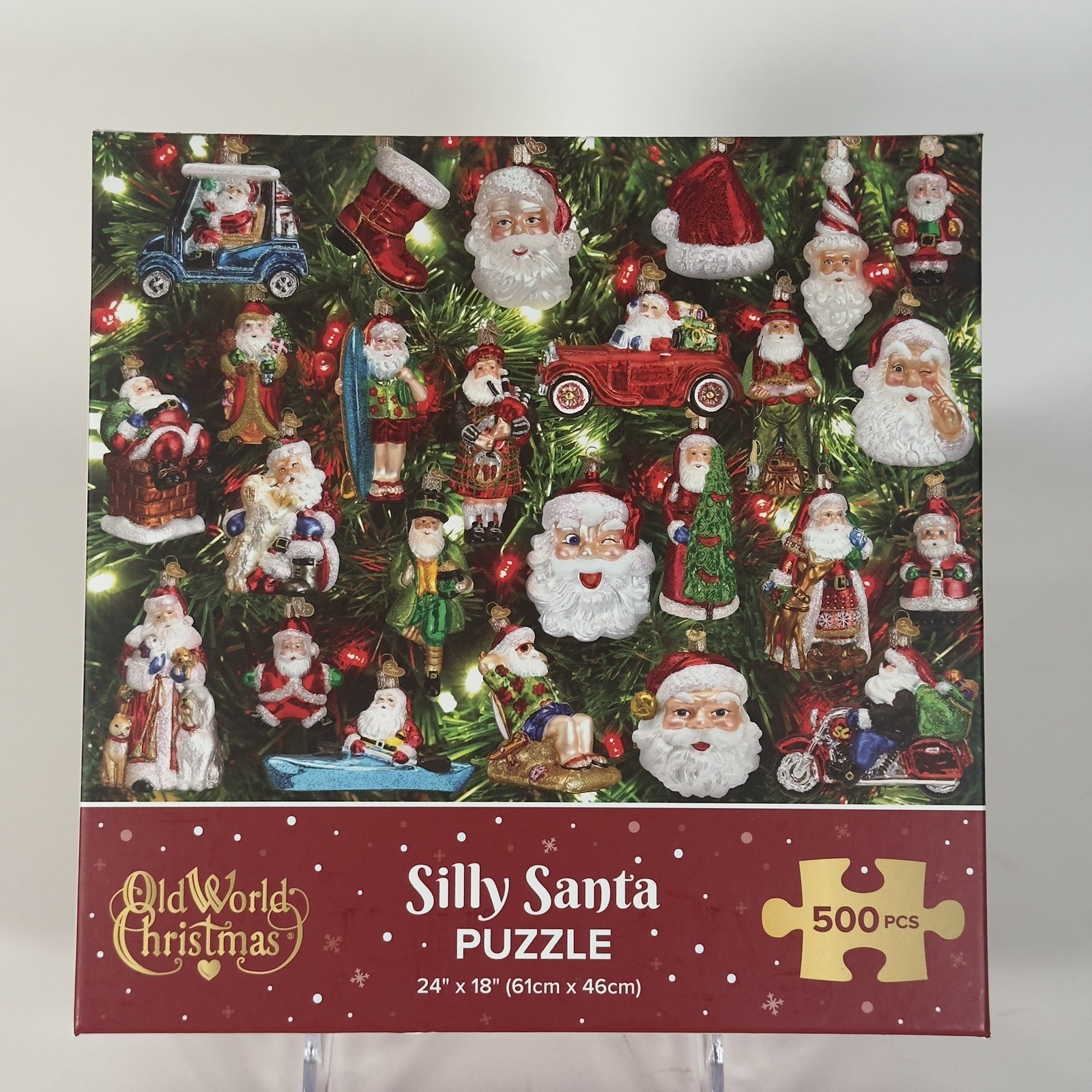 Old World Christmas Silly Santa 500 Piece Puzzle 14401 Christmas Ornaments