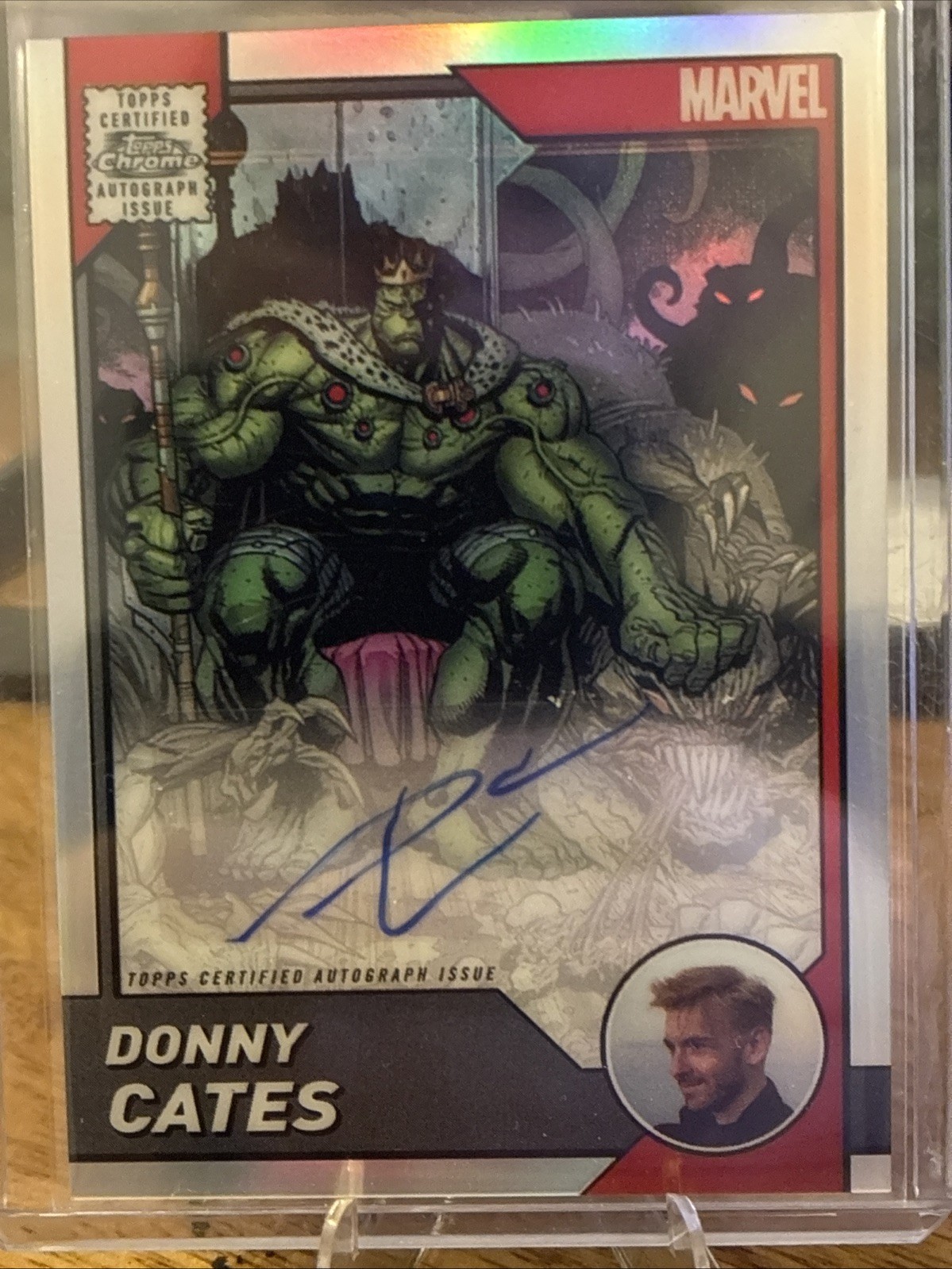 2025 Topps Chrome Marvel Hulk Artist Auto Donny Cates