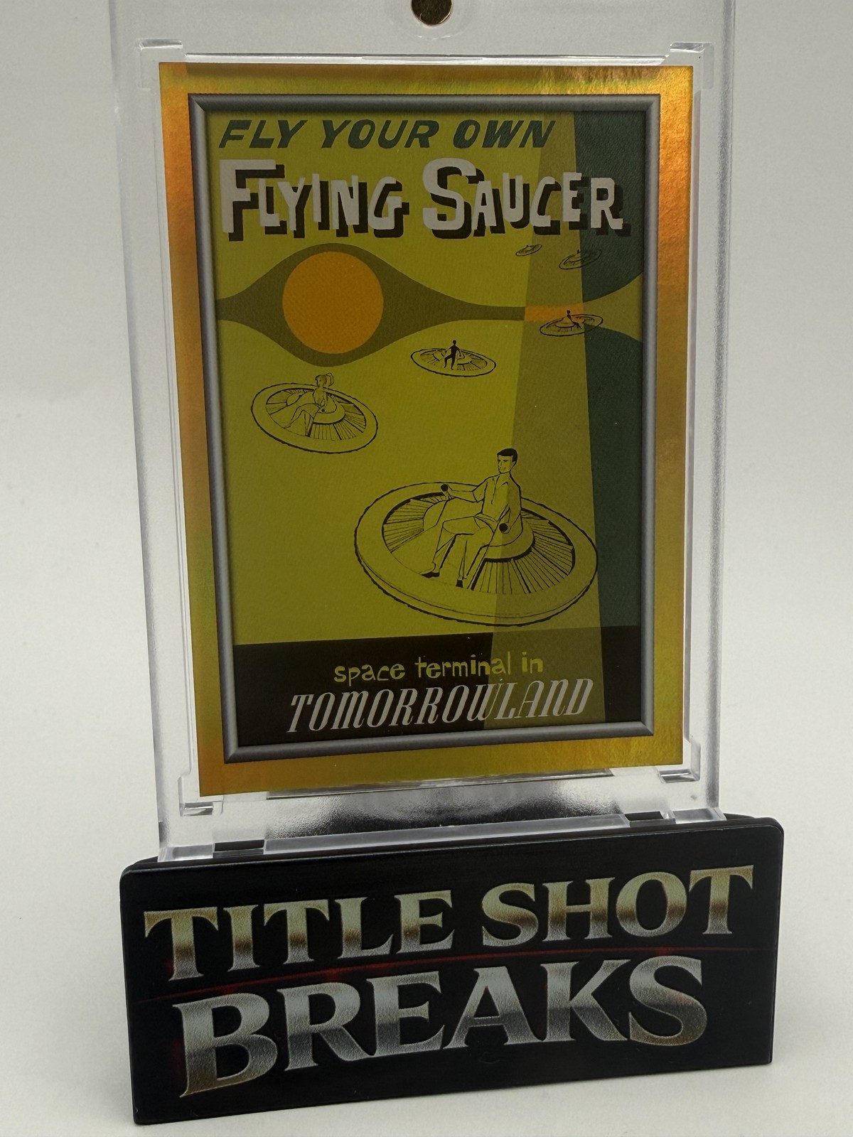 2025 Topps Disneyland 70th Flying Saucers Gold Foil /50 #P-11