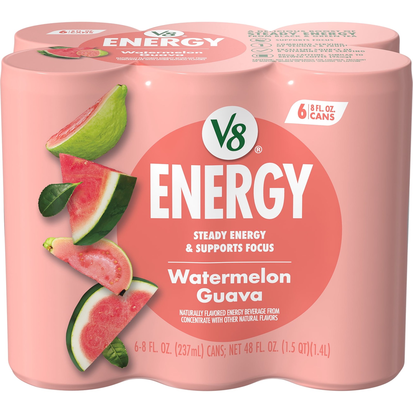 V8 Energy Watermelon Guava Energy Drink, 8 Fl Oz Can (6 Pack)-free shipping V8 Energy Watermelon Guava Energy Drink, 8 Fl Oz Can (6 Pack)-free shipping
