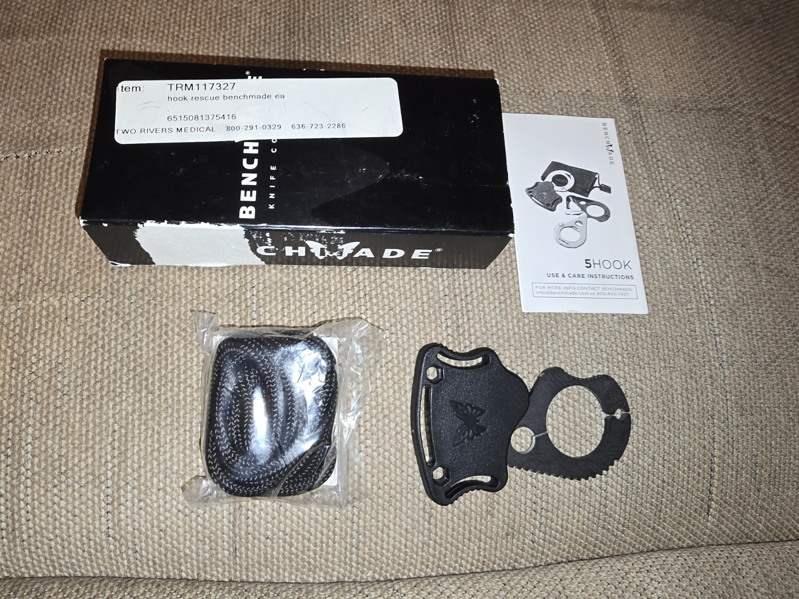 Benchmade Rescue 5 BLK Rescue Hook *DISCONTINUED* Pre-owned 
