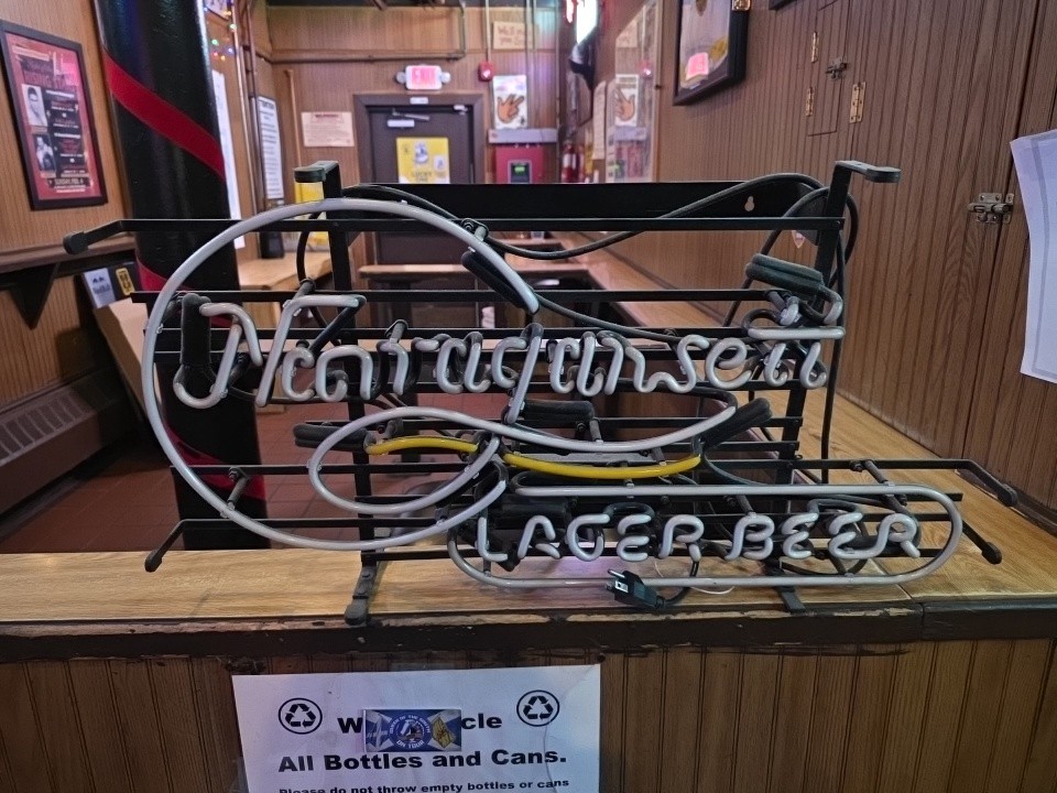 NARRAGANSETT LAGER BEER SIGN Non working