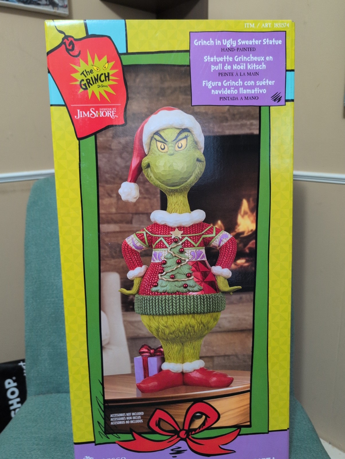 Jim Shore 2026 Holiday Grinch In Ugly Sweater Statue 20