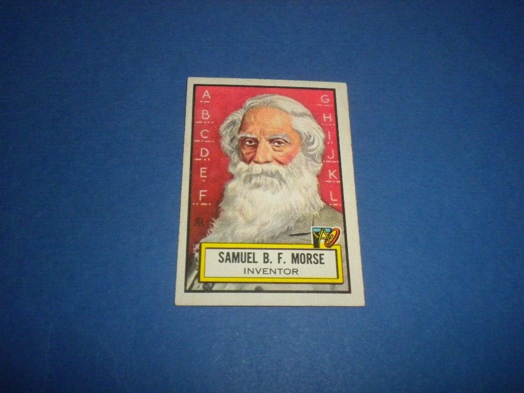 LOOK \'N SEE trading card #70 Samuel B.F. Morse T.C.G./TOPPS 1952 U.S.A