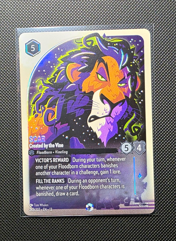 Disney Lorcana Scar Created by the Vine 243/207 English Enchanted
