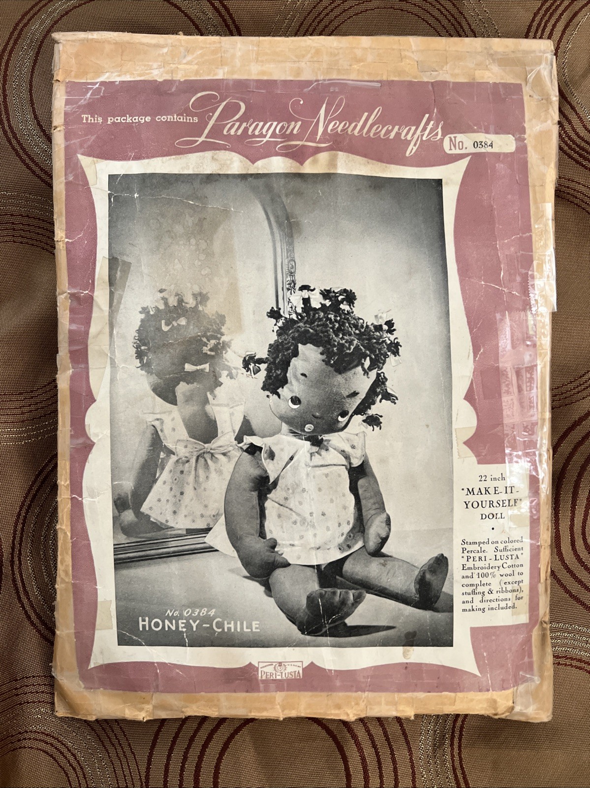 Vintage Paragon Needlecraft 0384 “Honey- Chile” Black Americana  Doll Kit Unused