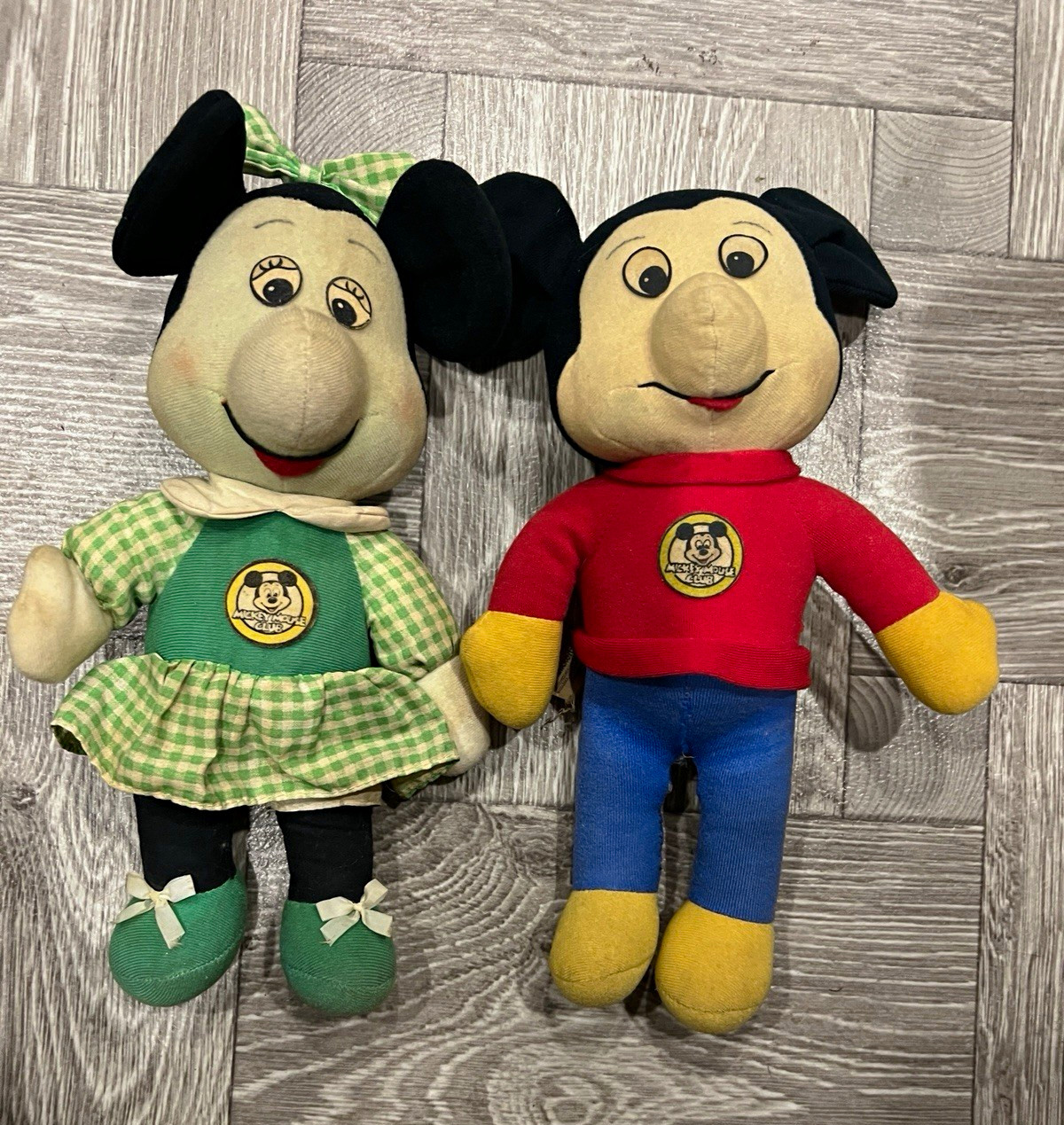 Mickey Mouse Club Disney 2pc Mickey Plush Dolls Set Boy & Girl w/ Hang Tags Mickey Mouse Club Disney 2pc Mickey Plush Dolls Set Boy & Girl w/ Hang Tags