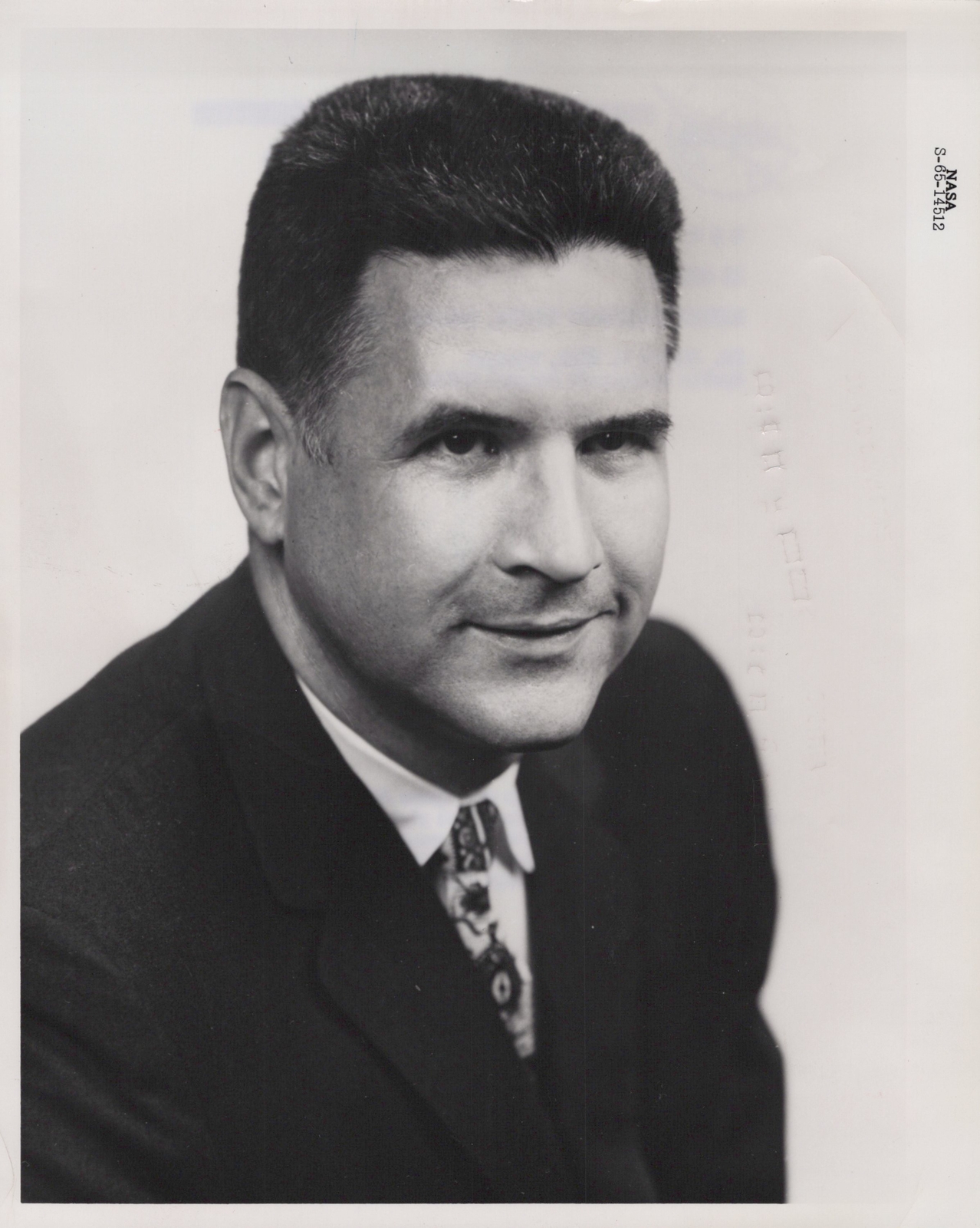 1963 Dr Joseph F Shea Apollo Program Houston Vintage Original Press Photo