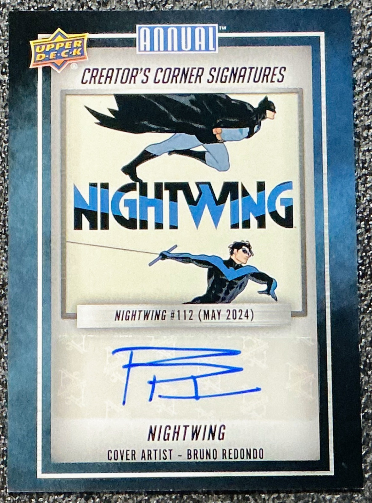 Nightwing 2023-24 UD DC Annual #CCA-BR Creator\'s Corner Signatures Nightwing 2023-24 UD DC Annual #CCA-BR Creator\'s Corner Signatures