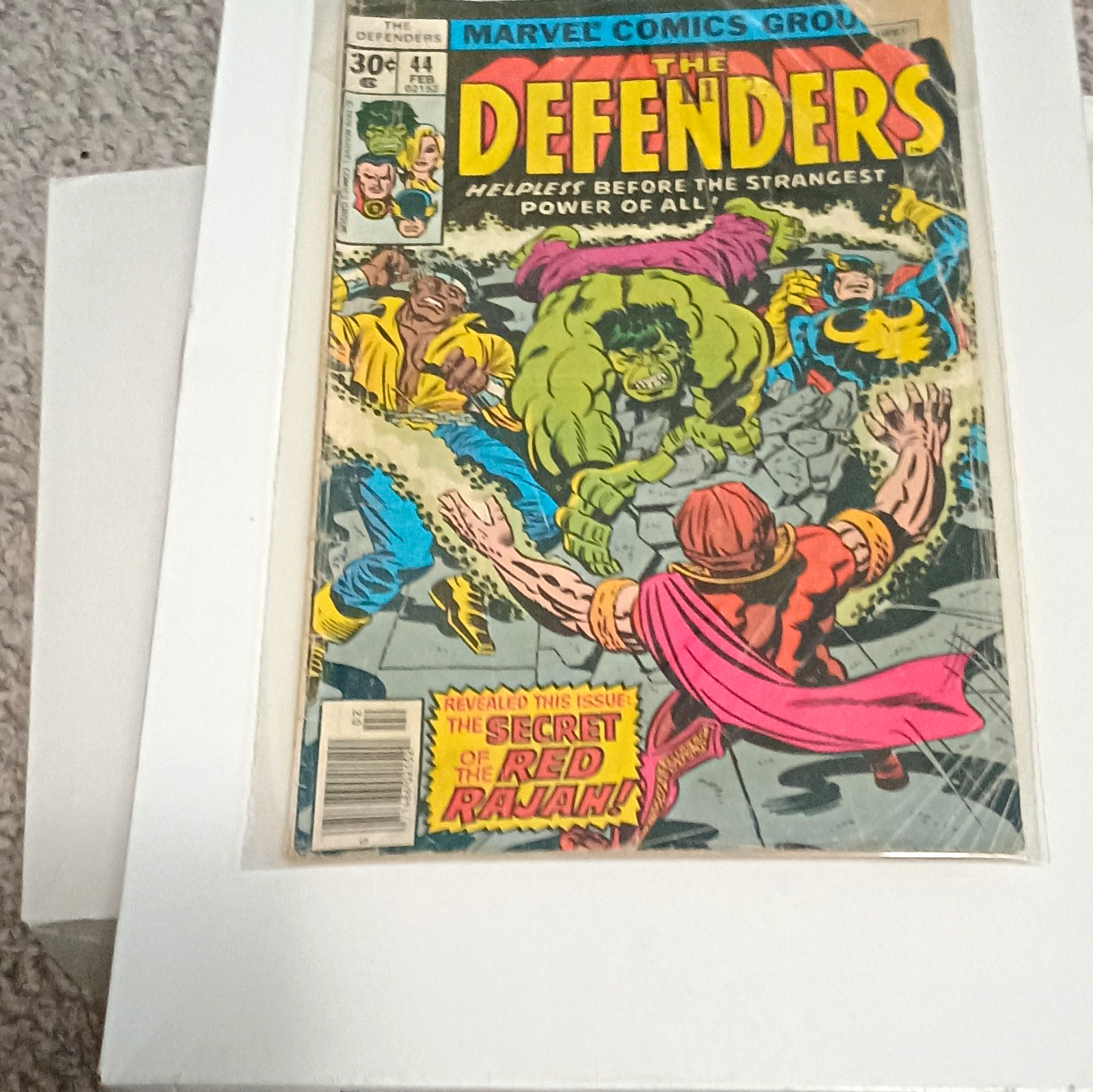 Marvel The Defenders #44 (1977) Bronze Age Hulk Valkyrie Nighthawk Comic Book