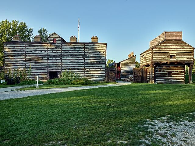 Photo:Fort Wayne Indiana Historic Old Fort Buildings 2010s Stockade