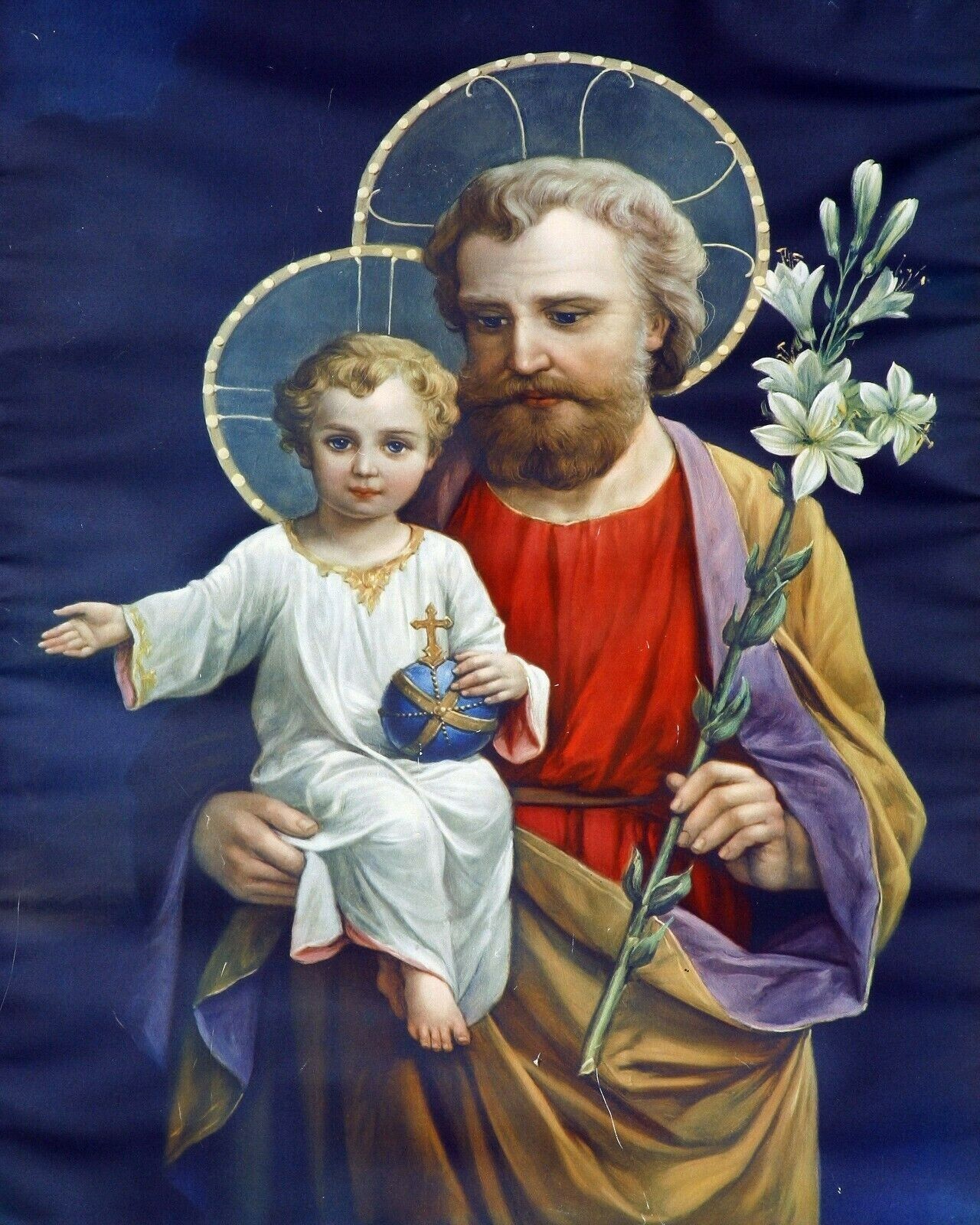 Catholic print picture SAINT  ST. JOSEPH   -   8