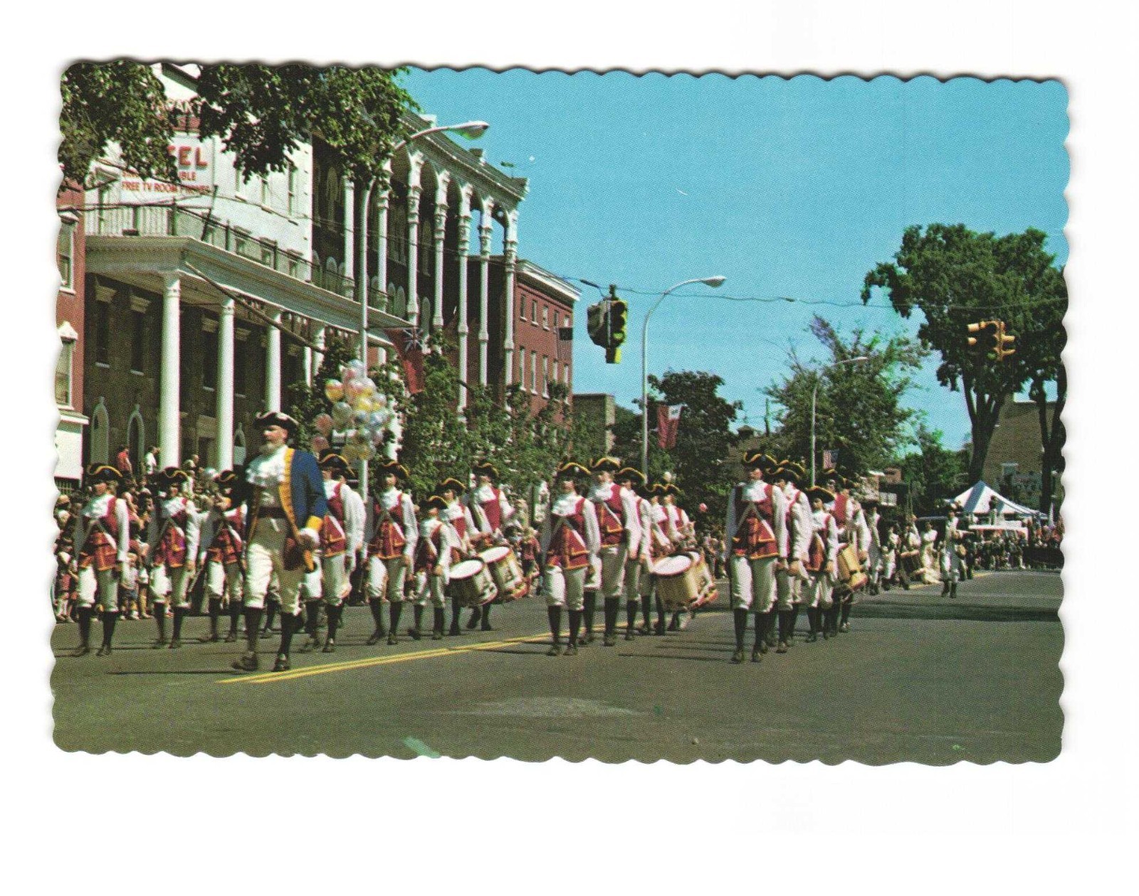 Saratoga Springs NY Historic Broadway vintage postcard unposted