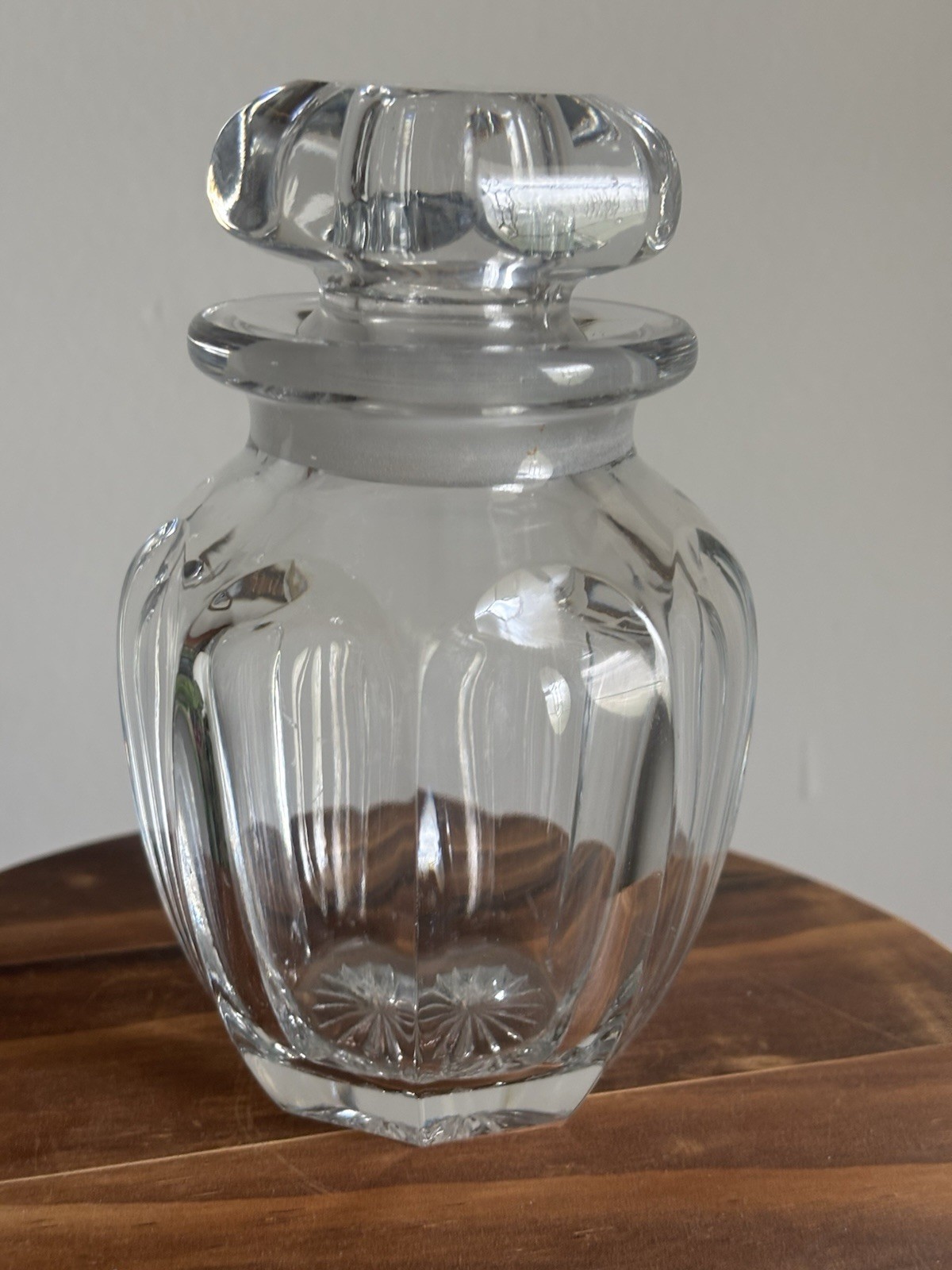 Heisey Flat Panel Apothecary Jar 5” Tall Marked