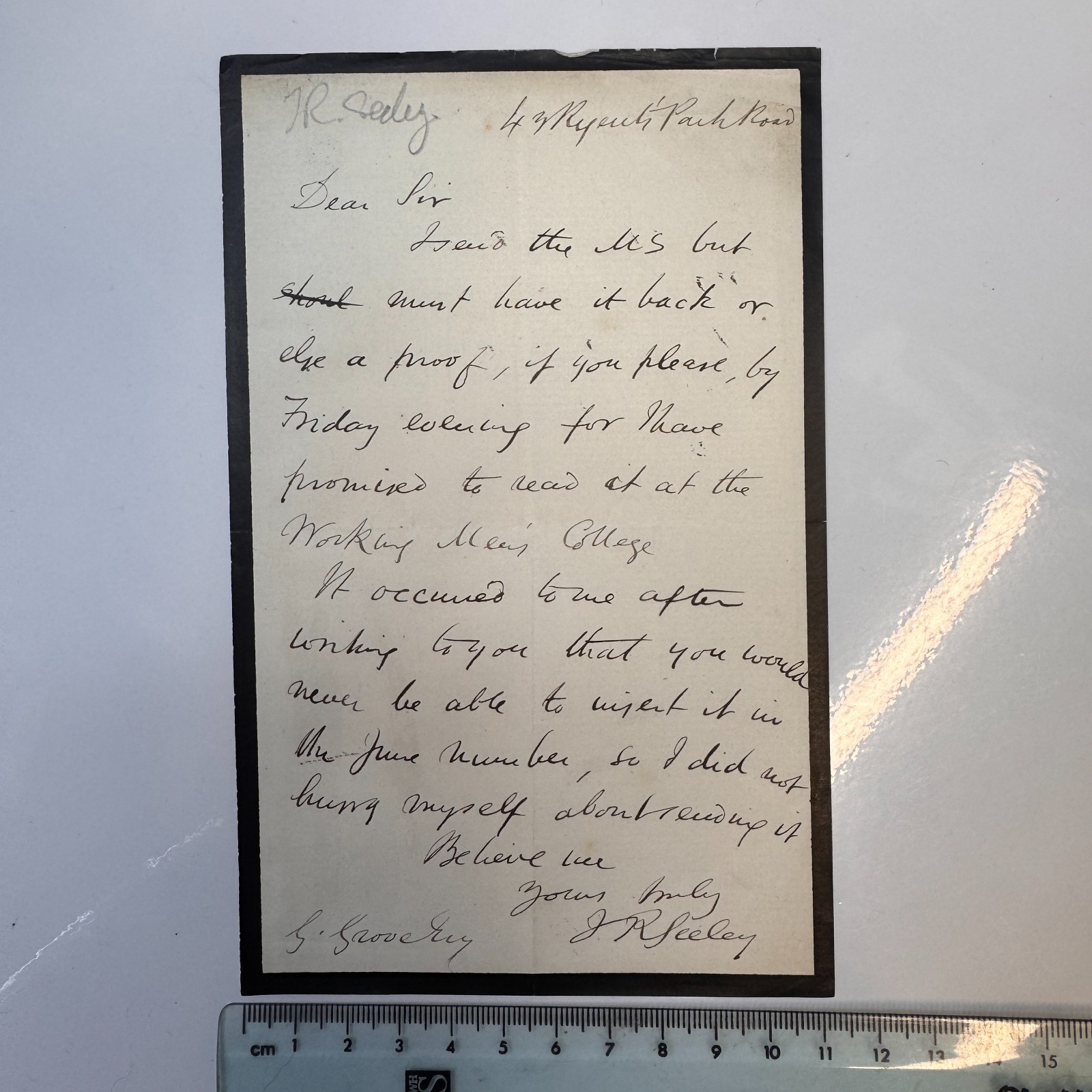 Arthur Helps 1p ALS Autograph Privy Council Letter Signed to George? Grove 1867 Arthur Helps 1p ALS Autograph Privy Council Letter Signed to George? Grove 1867