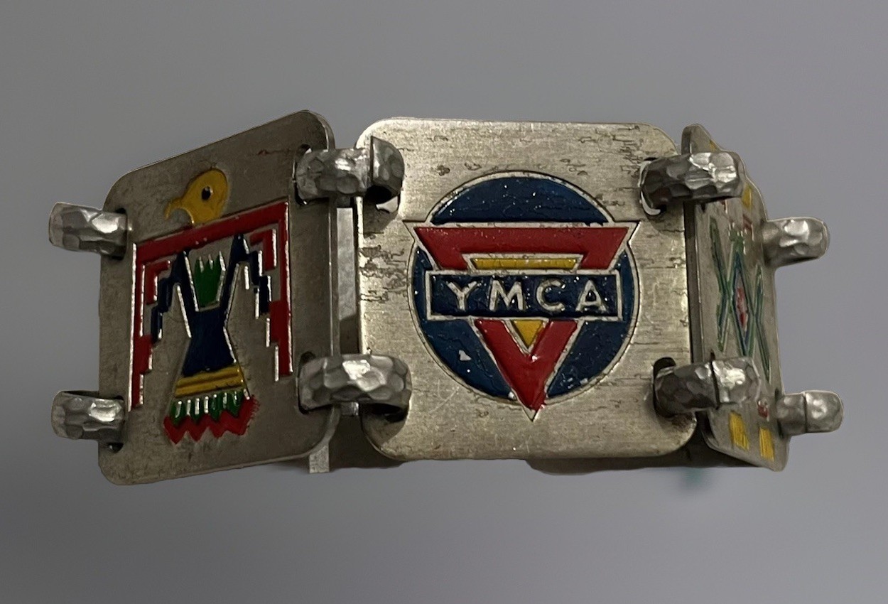VTG YMCA Jewelry Bracelet Metal Native American Mexican Southwest Camp Hippie