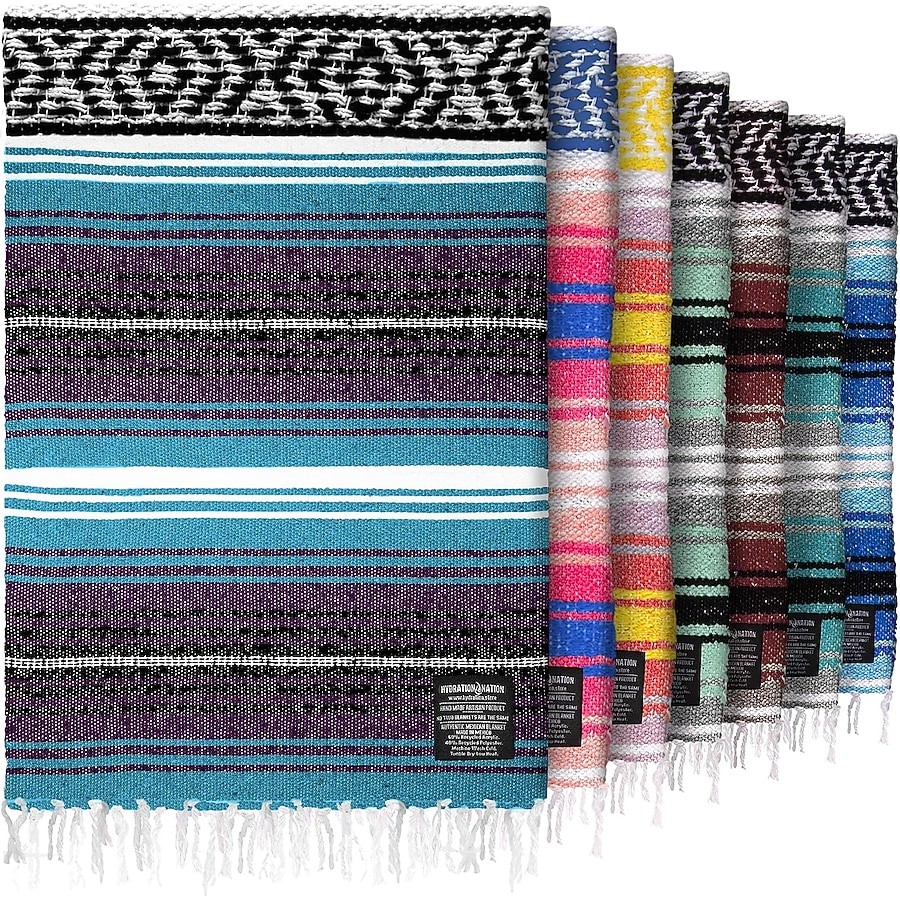 zulay Handcrafted Mexican Blanket 70\
