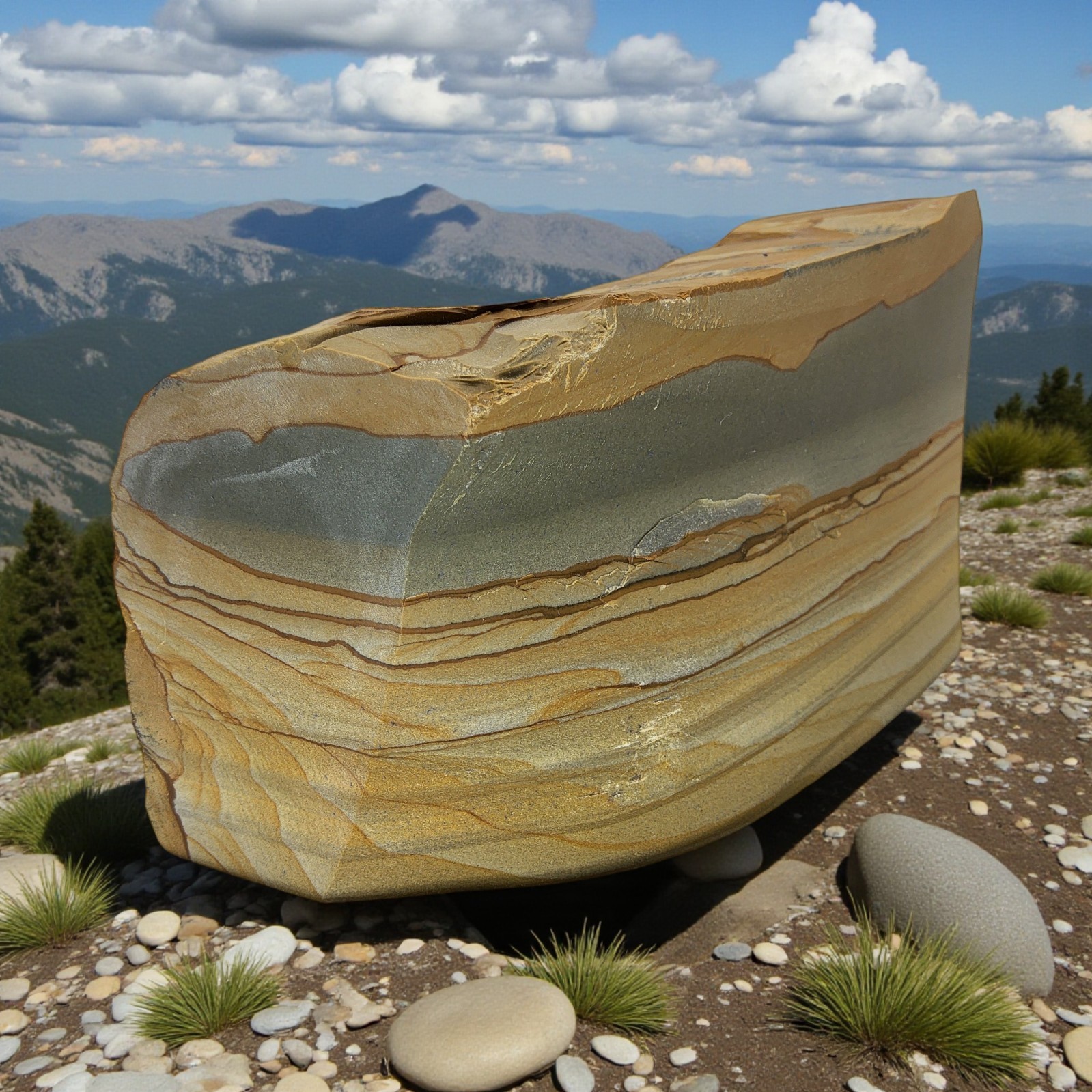 Cripple Creek Picture Jasper, 4.75+ lbs, landscape, cabbing rough, #R-7086 Cripple Creek Picture Jasper, 4.75+ lbs, landscape, cabbing rough, #R-7086