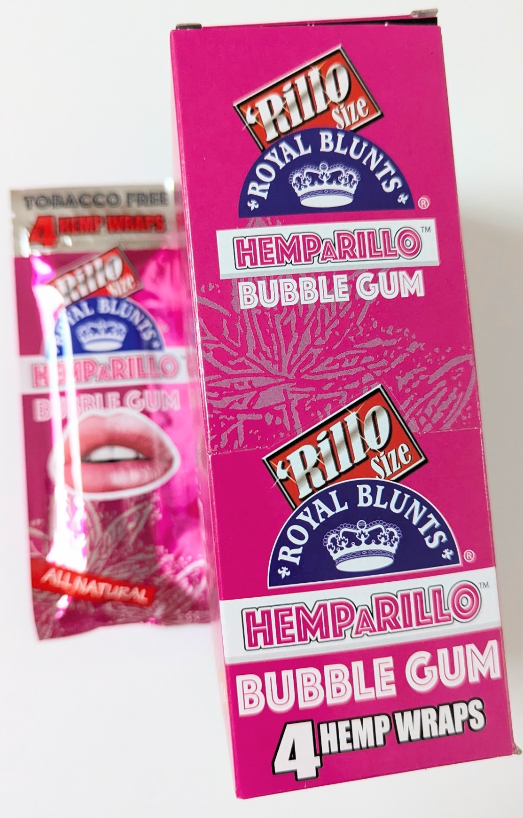 Hemparillo Bubblegum- Full Box of 15 Pouches Hemparillo Bubblegum- Full Box of 15 Pouches