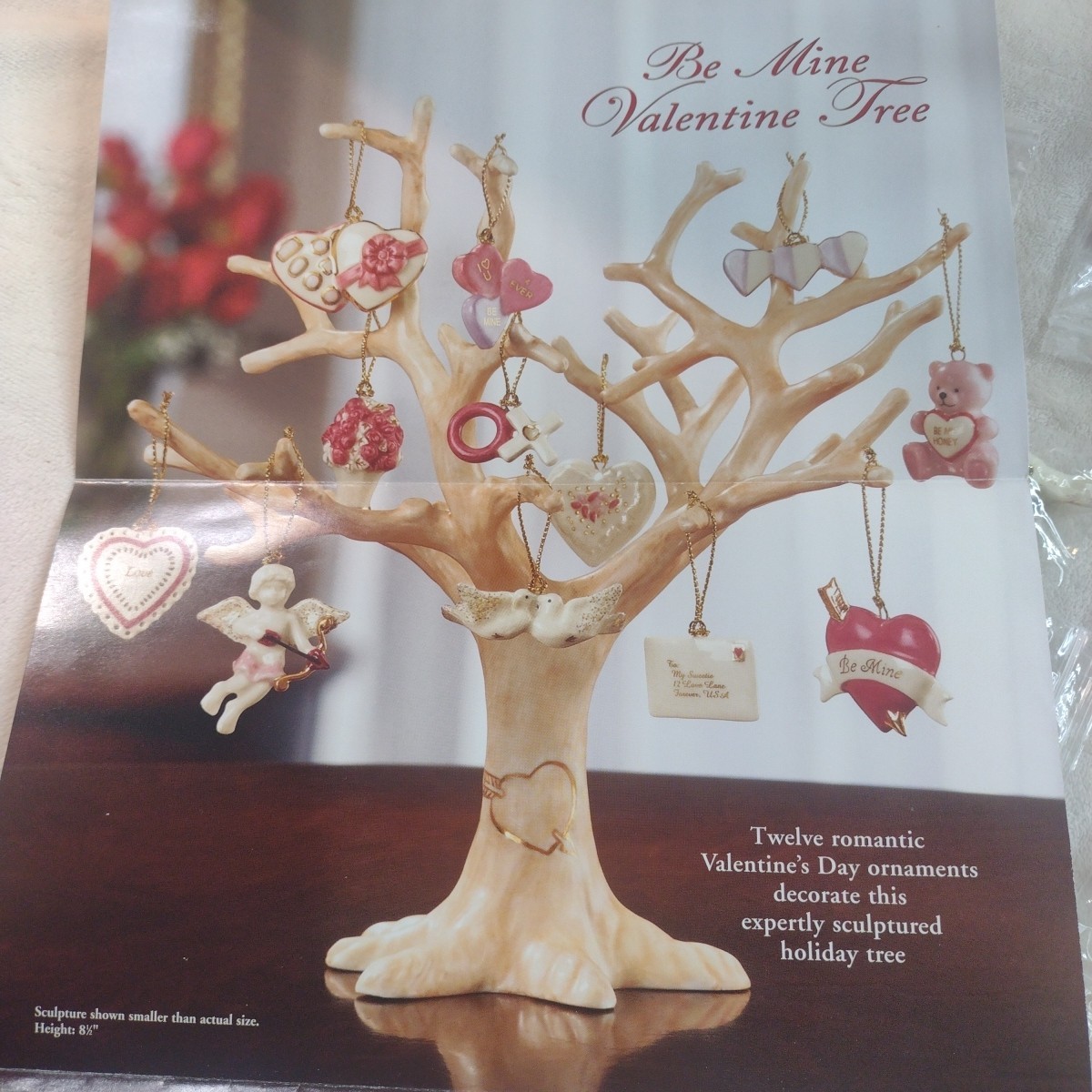 Lenox Be My Valentine Tree 12 Ornaments Original Packaging & Box Valentine's Day