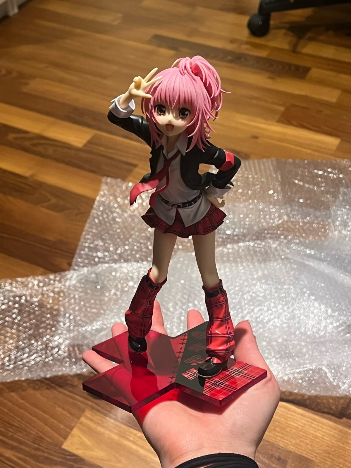 Shugo Chara Hinamori Amu Anime FigureSchool Uniform Cute Pvc Collectible Model