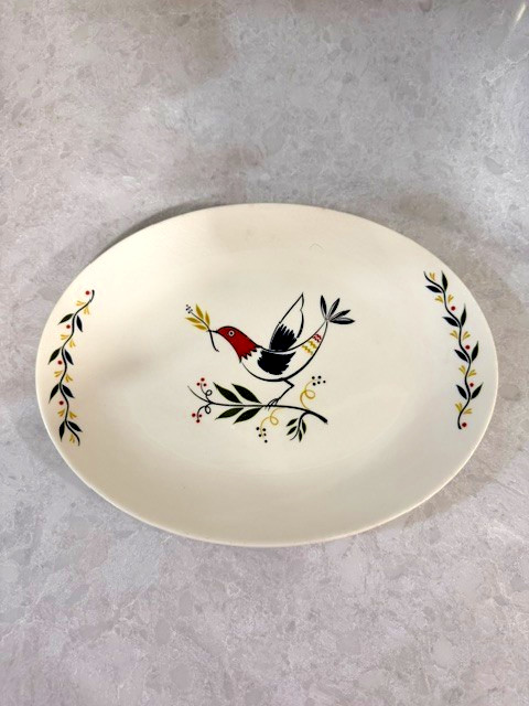 **Vintage** Homer Laughlin Rhythm Bird Platter - Excellent Condition~