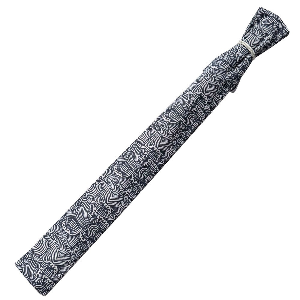 Cotton Linen Japanese Samurai Sword Bag Sack Katana Case Waves Pattern 70~200cm
