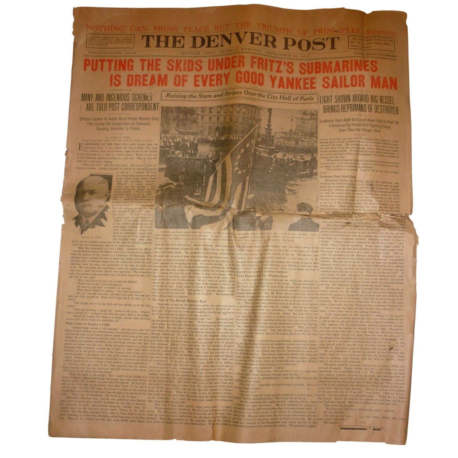 Vintage 1917 The Denver Post Sunday Newspaper Wyoming Oil Boom Mining WWI Issue Vintage 1917 The Denver Post Sunday Newspaper Wyoming Oil Boom Mining WWI Issue