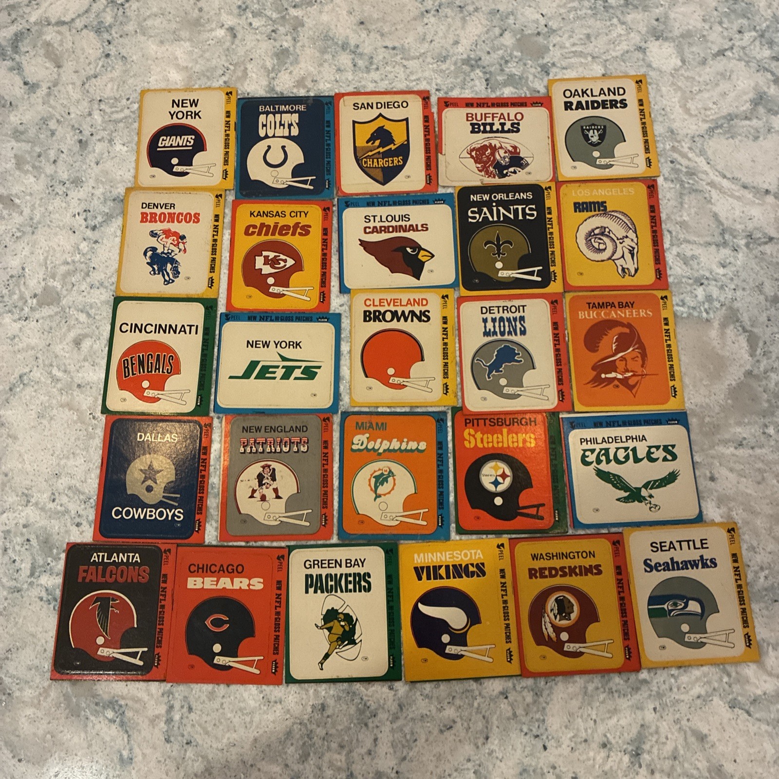 Vintage Nfl Football Stickers