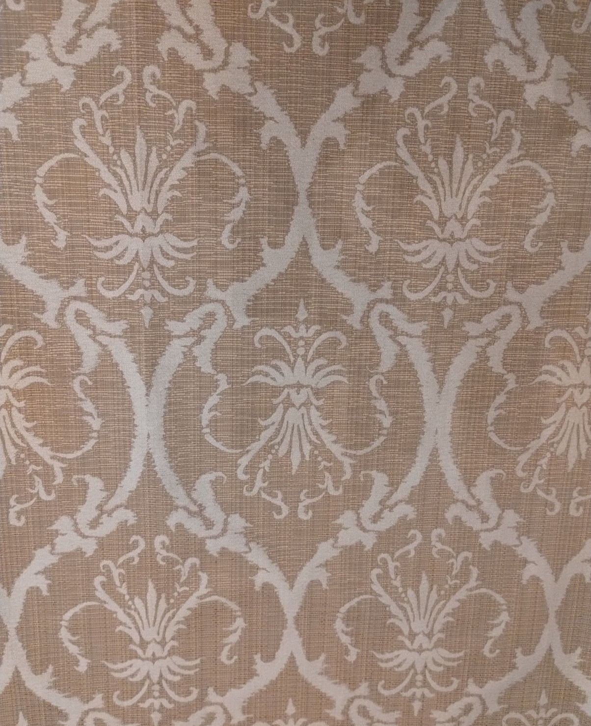 5 Yards GORGEOUS Robert Allen Chalina Raffia Damask Upholstery Fabric - SPAIN