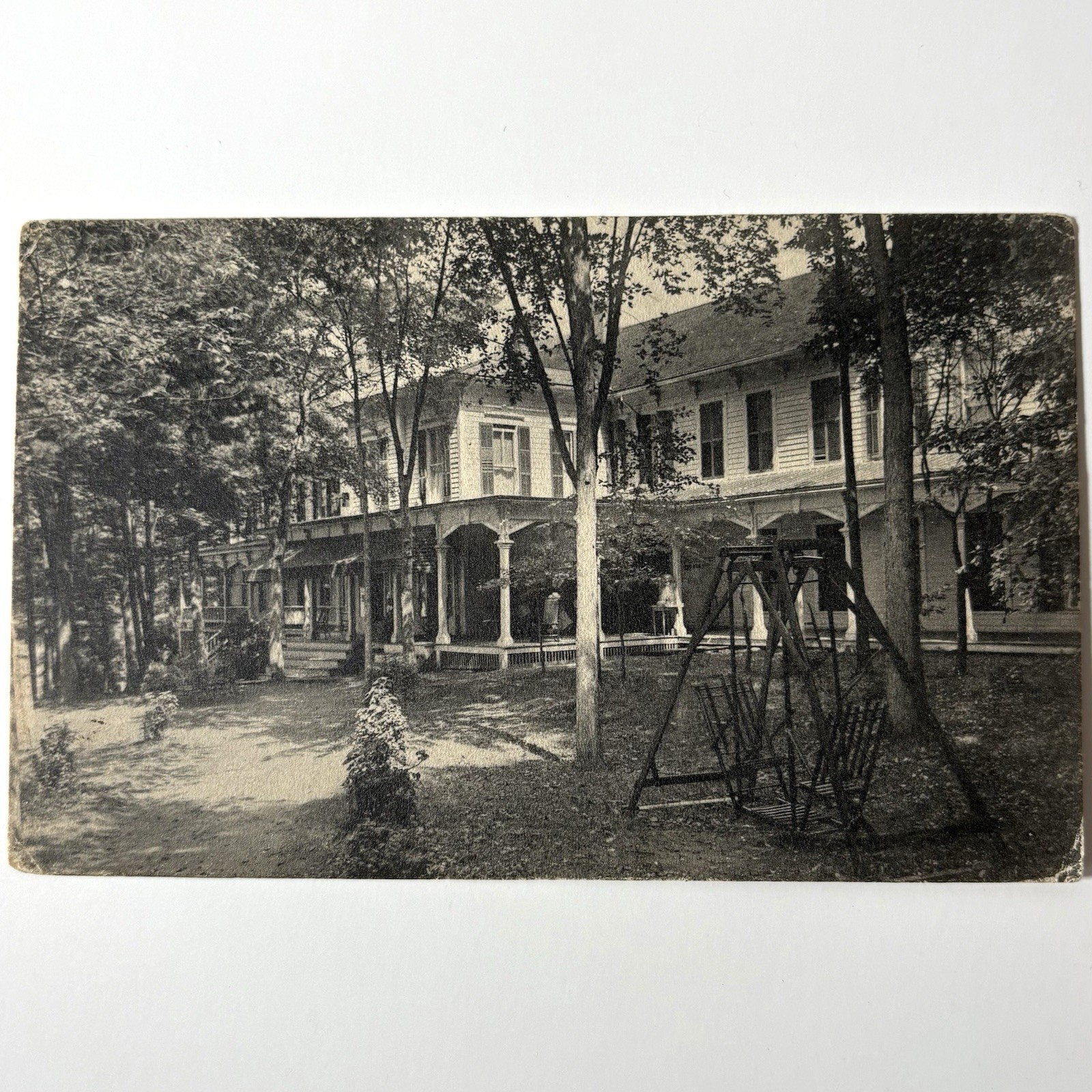 Kattskill House Lake George New York Antique Postcard Historic NY Bay Rotograph
