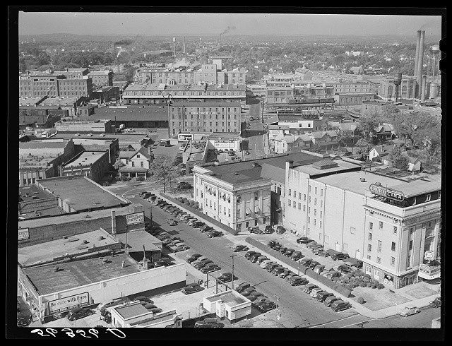 Durham North Carolina 1940 Downtown Center Chesterfield Cigarette Factory
