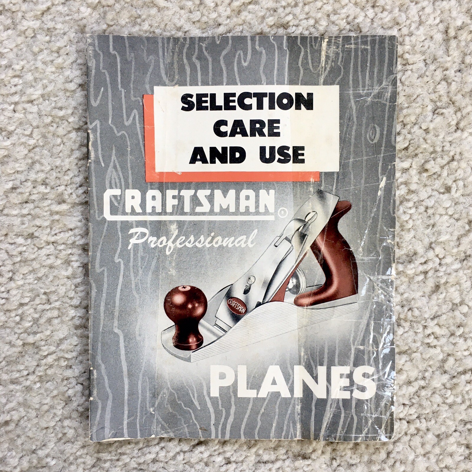 Vintage 1951 Craftsman Professional Planes: Selection Care and Use Booklet 17 pg