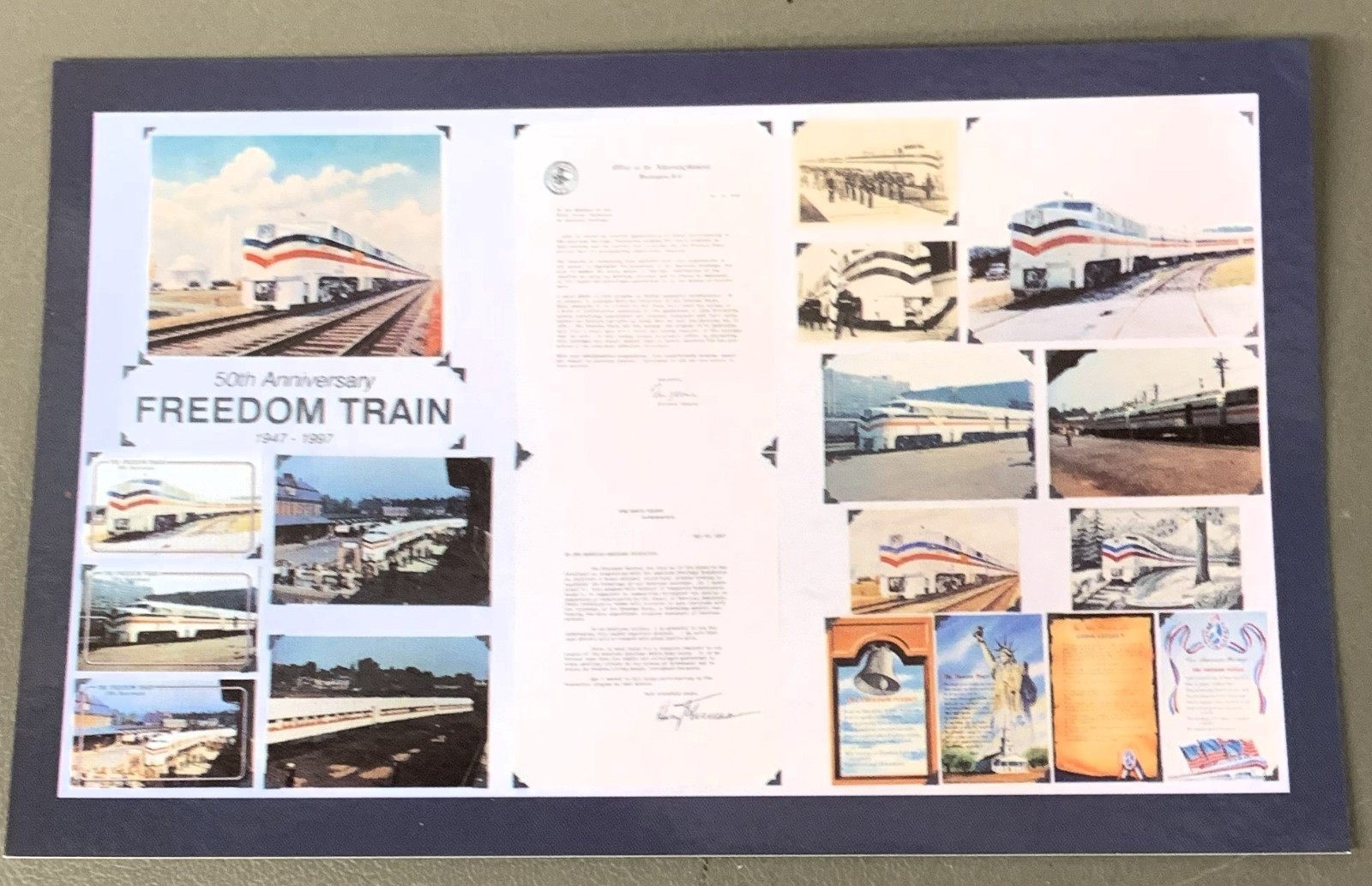 T1705    THE FREEDOM    TRAIN  POSTCARD