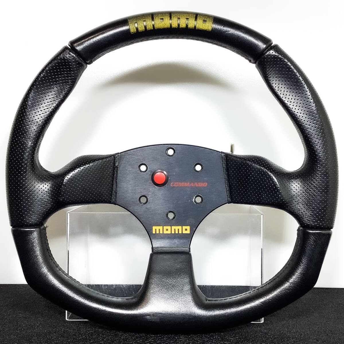 MOMO Commando Steering Wheel D Shape Black 2000 Vintage Excellent