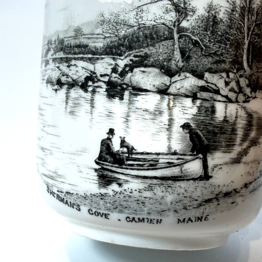 CAMDEN - Shermans Cove - MAINE ME Antique Souvenir China TRINKET CUP
