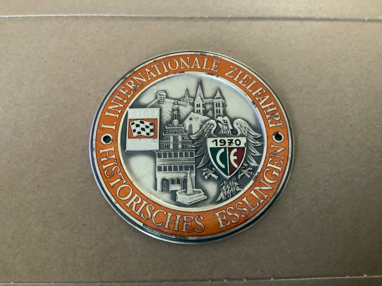 VTG -Int Zielhart Historisches Esslingen 1970 Car Badge
