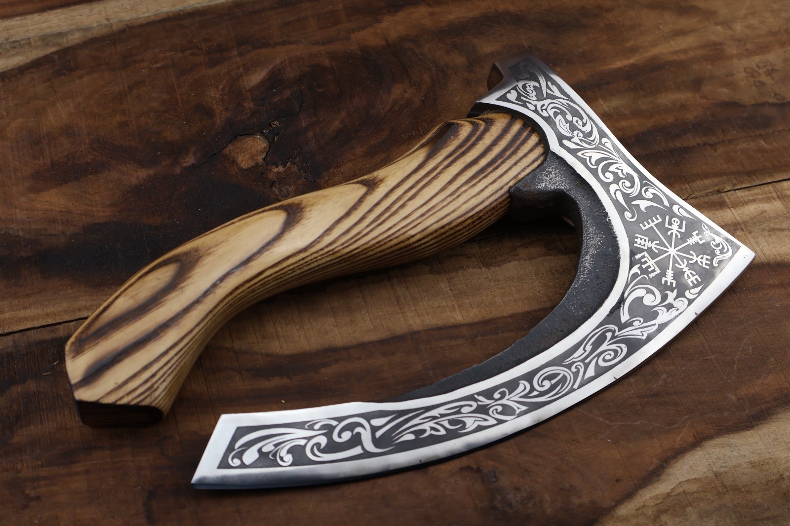 13'' Pizza Axe D2 carbon steel Blade Hand Made Design  Gift Axe W/L/S HB-1093