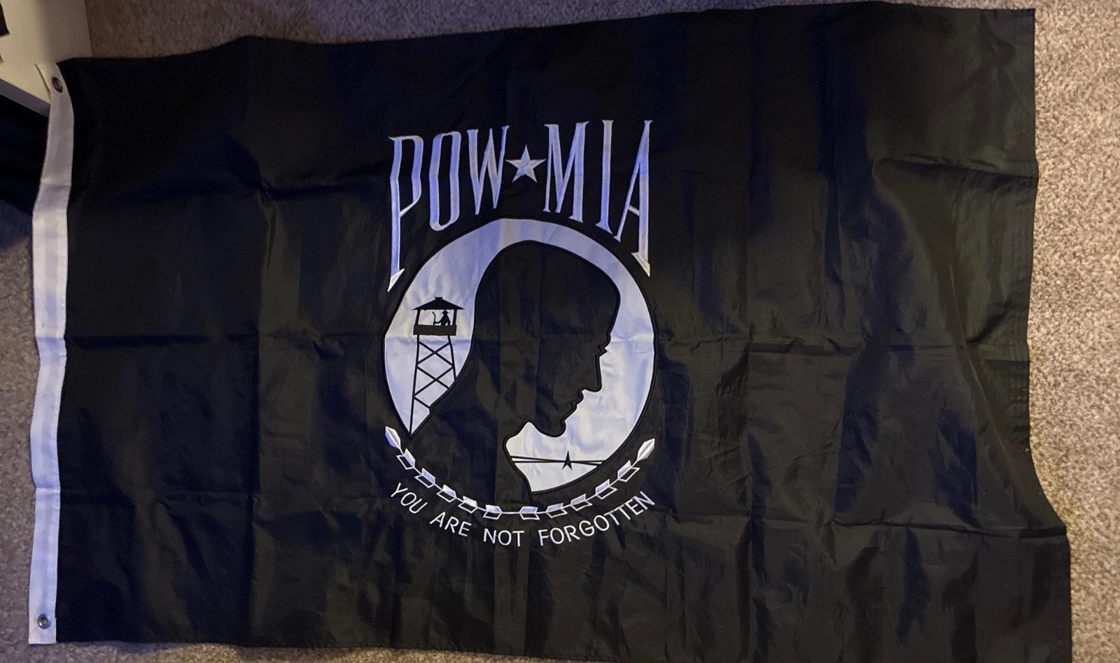 POW MIA Flag 3x5 Prisoner Of War Military USMC Grunt Style Ggt. Grit Marine Gear