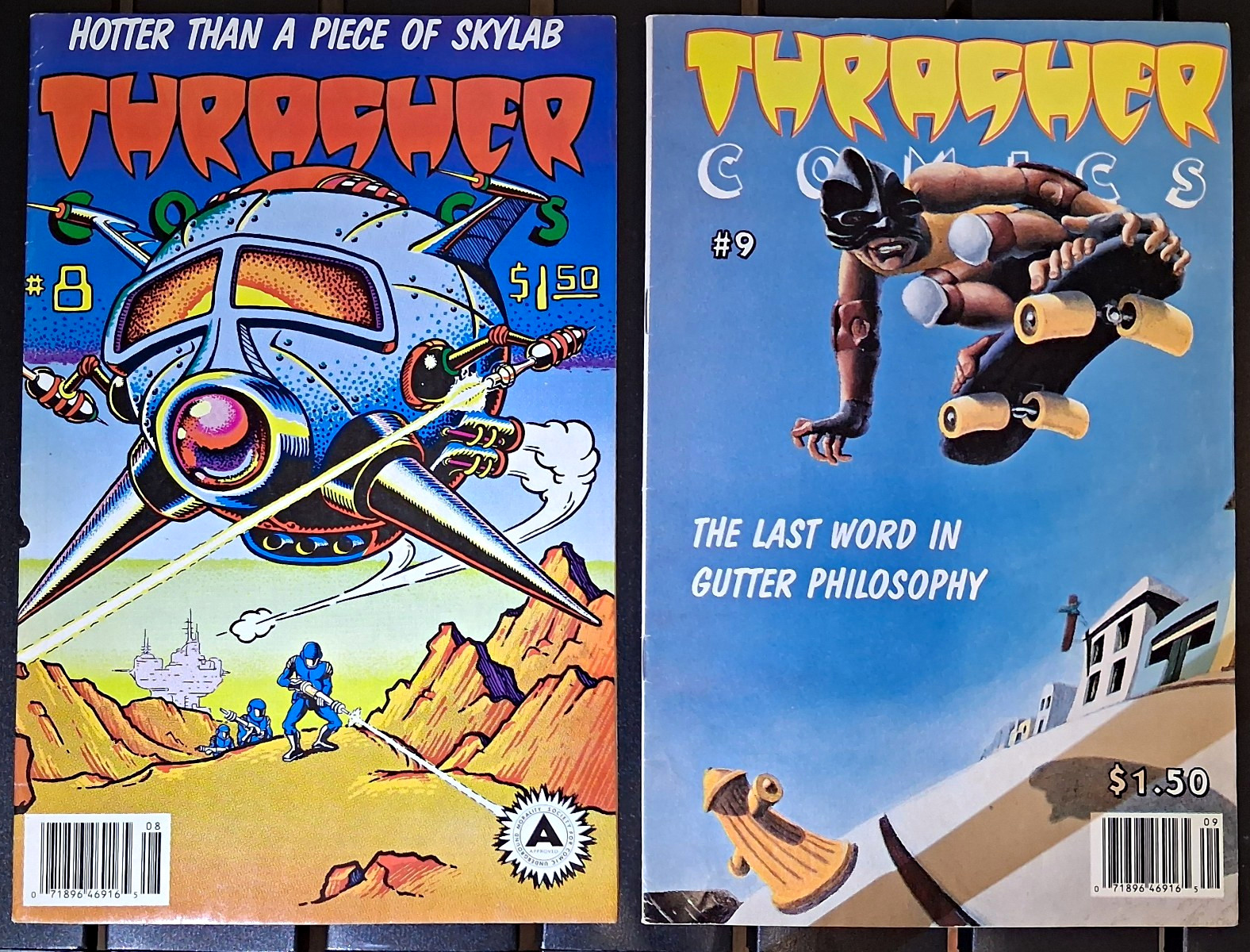 Thrasher Comics Lot 2 Issues #8 & #9 Skateboarding Magazine Comic HTF Comix Thrasher Comics Lot 2 Issues #8 & #9 Skateboarding Magazine Comic HTF Comix