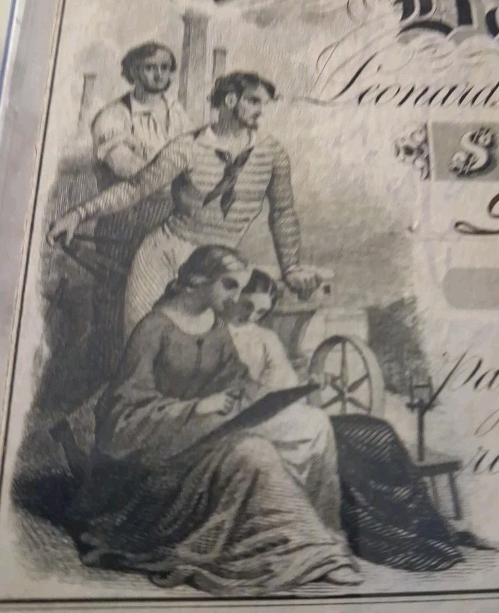 SLING'S 🪙RARE 1858 Leonardsville NY deposit check $32.25 Beautiful Artwork 🎨 
