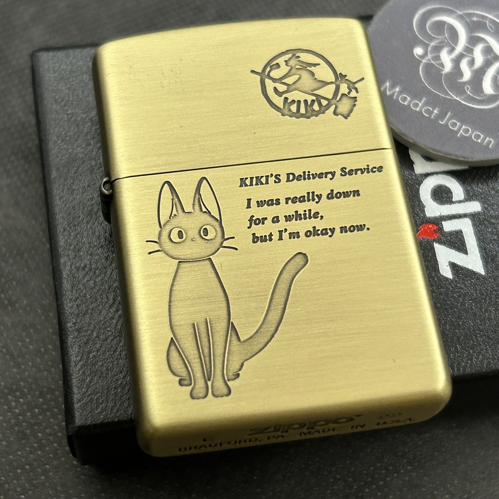 Zippo Kiki's Delivery Service Black Cat Jiji Studio Ghibli Hayao Miyazaki