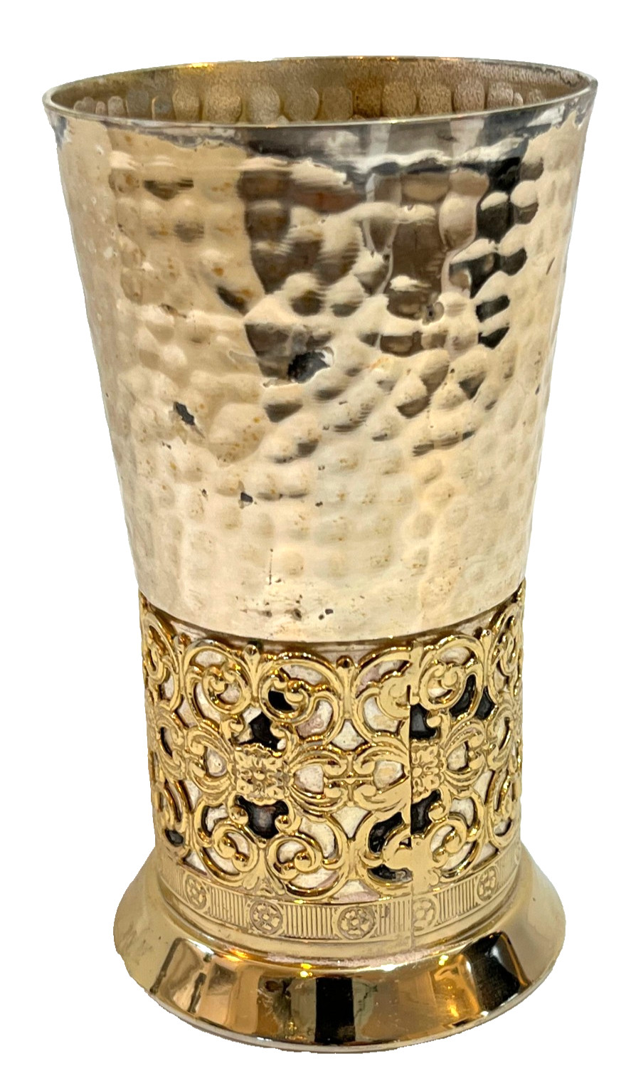 Vintage Shabbat Kiddush Cup Judaica Israel Judaism Jewish Hebrew Sabbath
