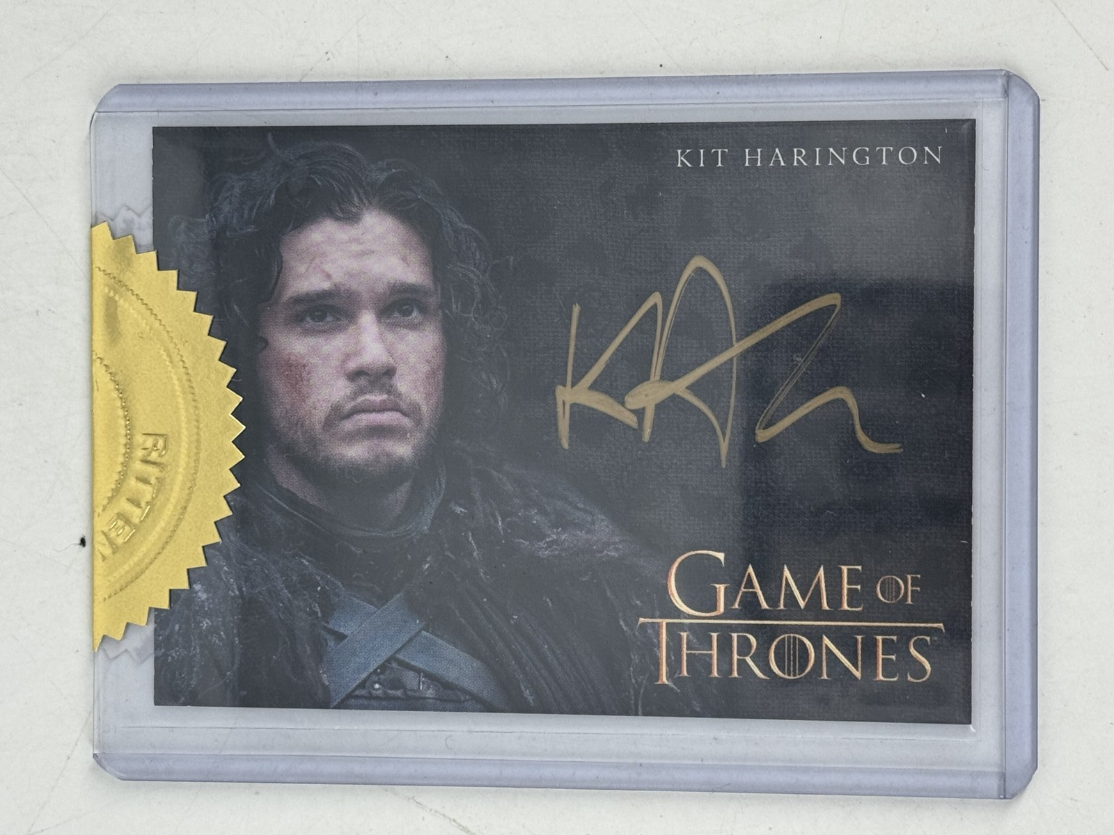Kit Harington Jon Snow Signed Auto Gold Rittenhouse Sealed 2014 Game Of Thrones Kit Harington Jon Snow Signed Auto Gold Rittenhouse Sealed 2014 Game Of Thrones