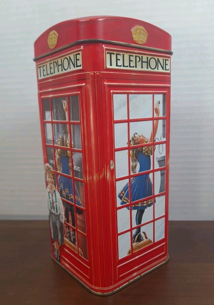 Vtg Churchill Heritage Of England Telephone Kiosk Money Tin Bank Made In England Vtg Churchill Heritage Of England Telephone Kiosk Money Tin Bank Made In England