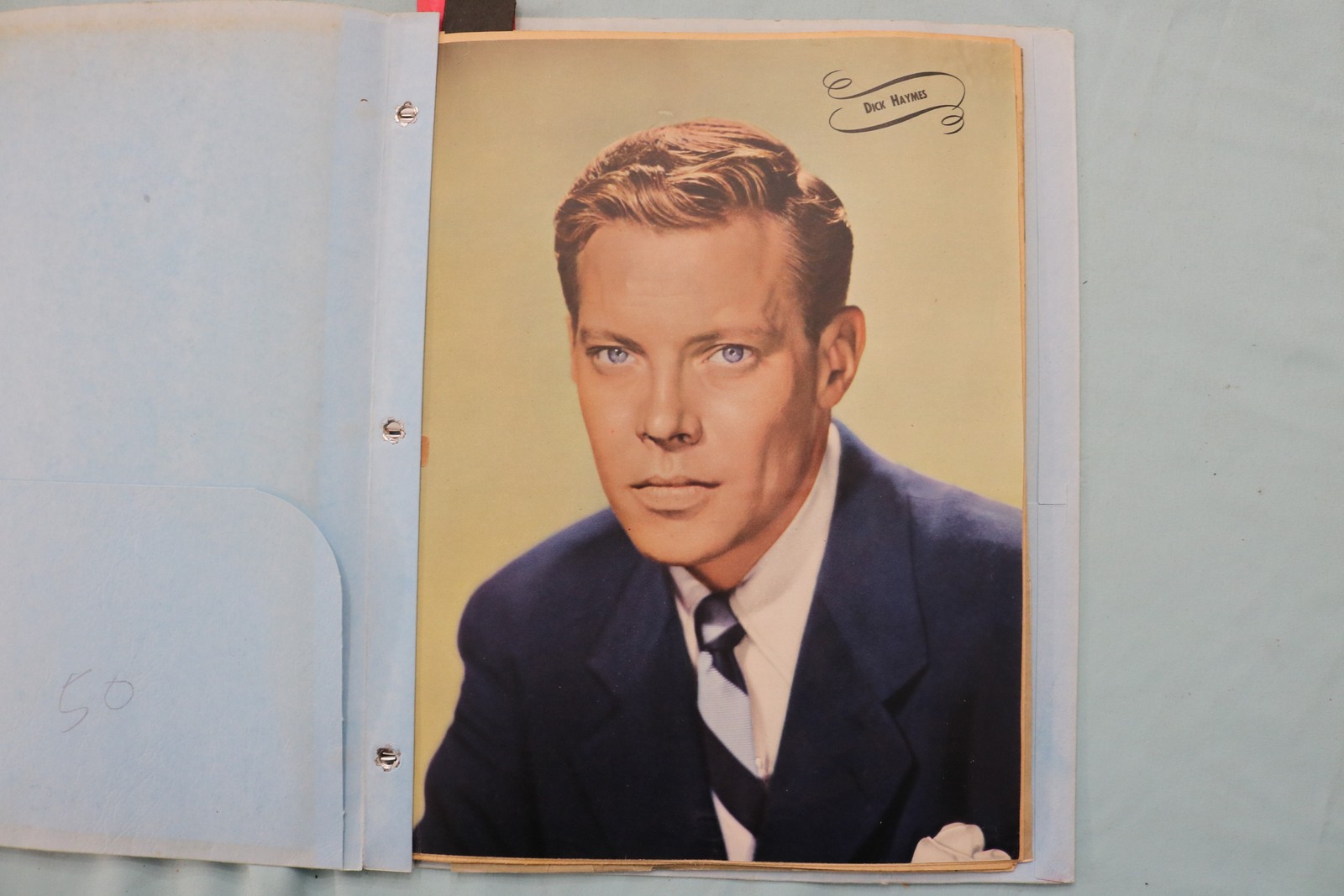1940\'S-1950\'S DICK HAYMES SCRAPBOOKS - LOT OF 2 - MANY PHOTOS - E 26501